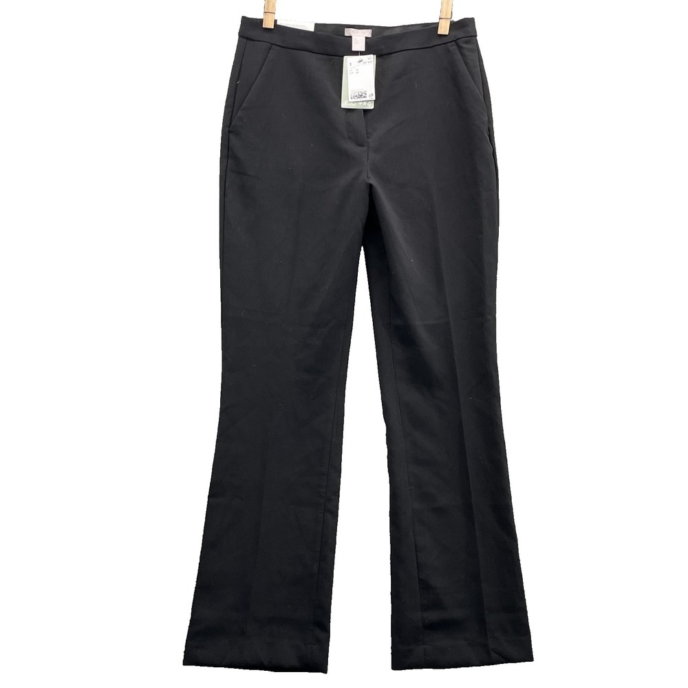 H&M Dress Pants Women's 10‎ Black Bootcut Academia Corpcore Classic Office 90's